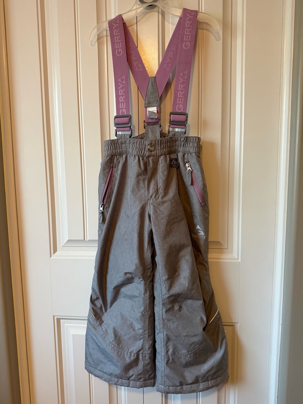 Gerry Weber Kids Gray Snow Overalls with Suspenders XS 5/6